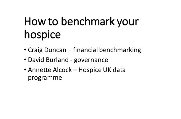 Benchmark your hospice